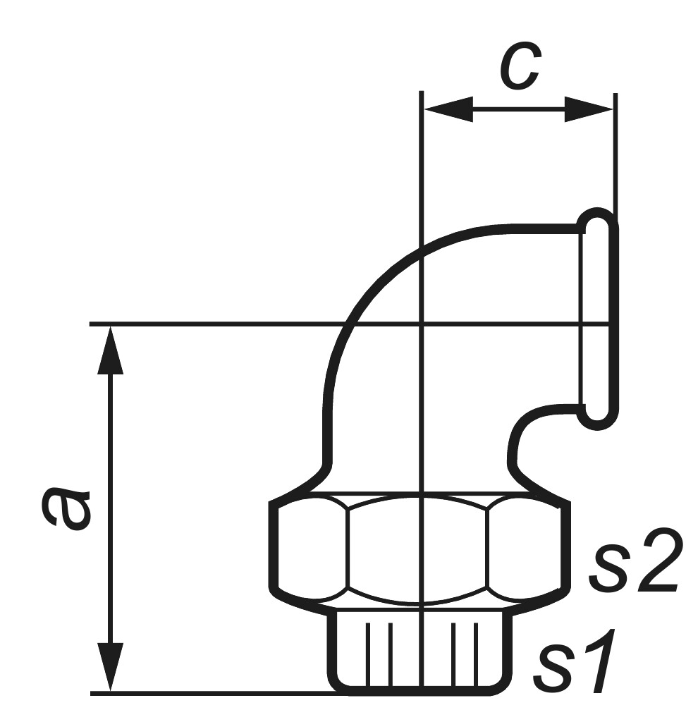 GF  96  union elbow    1/2" black